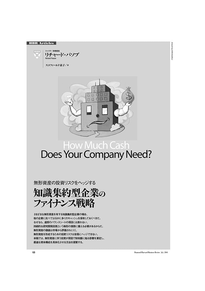 知識集約型企業のファイナンス戦略