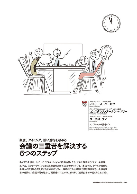 会議の三重苦を解決する5つのステップ