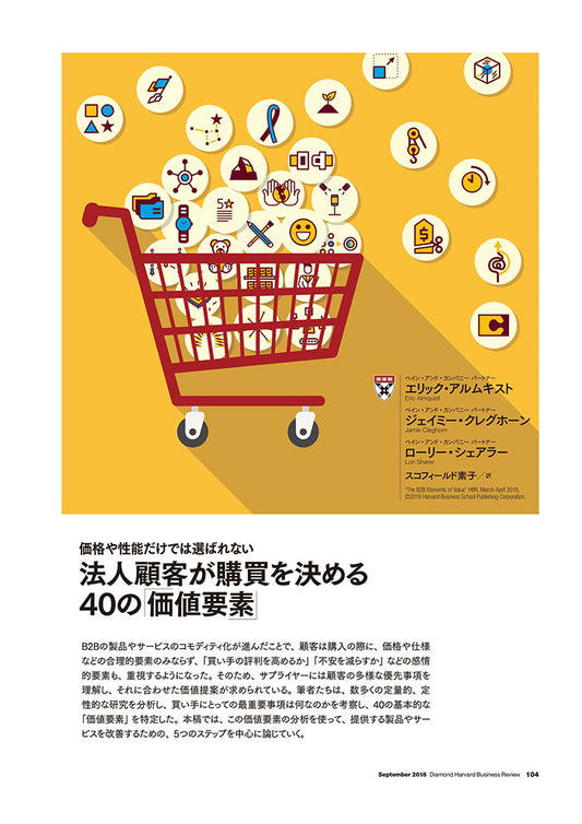 法人顧客が購買を決める40の「価値要素」
