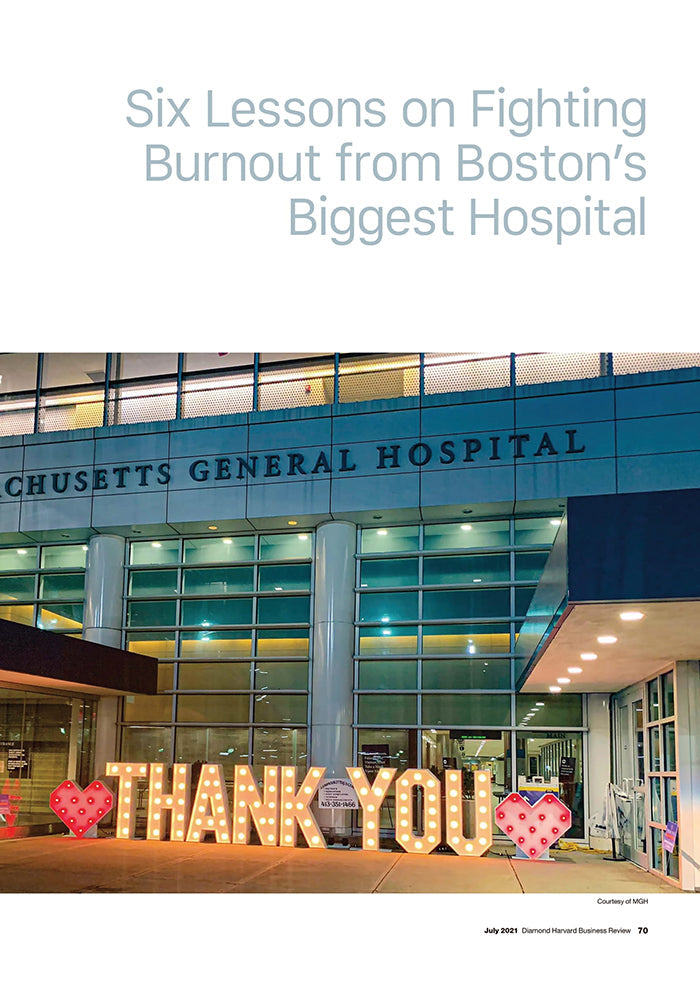 ボストン最大の病院はバーンアウトの危機をどう乗り越えたか
